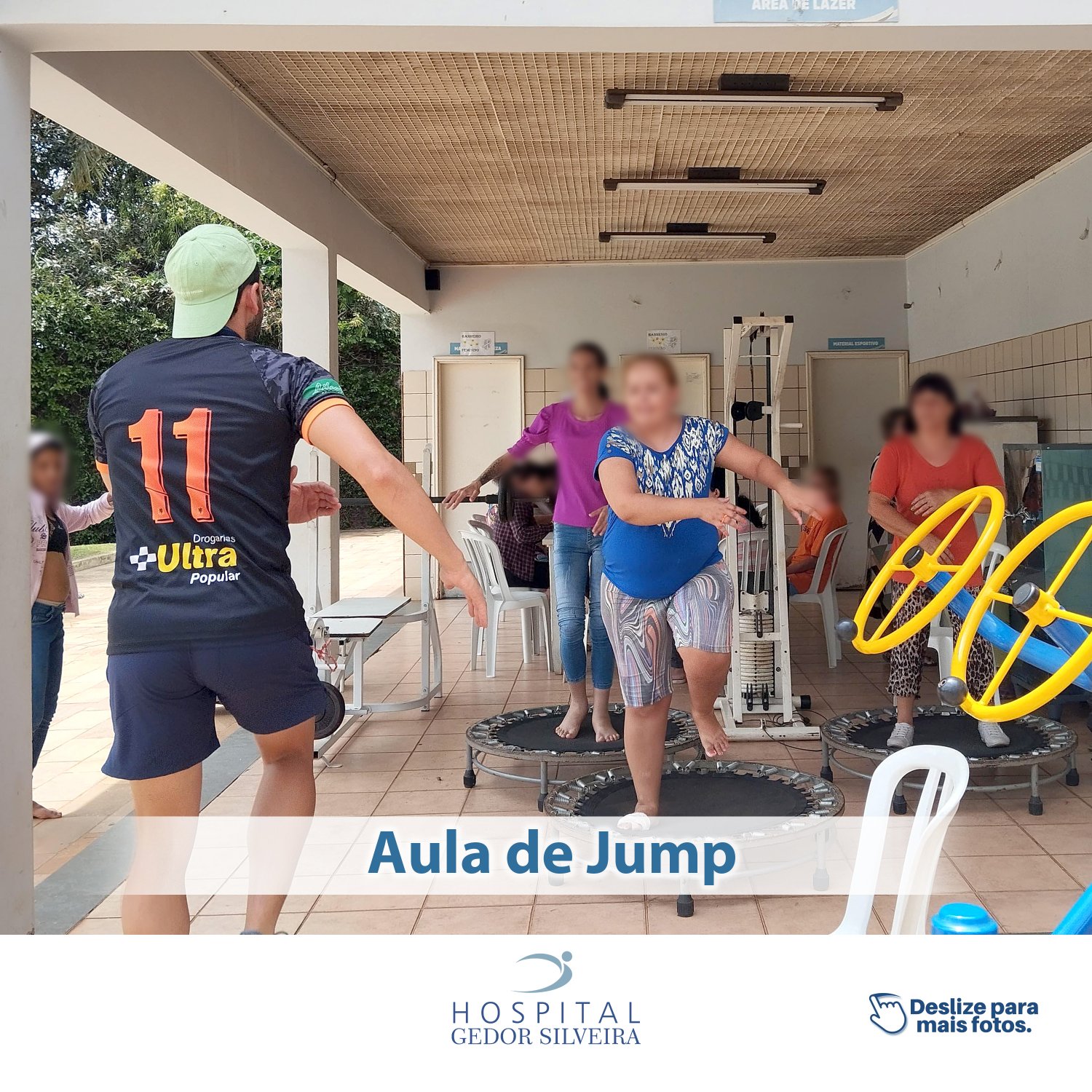 Aula de Jump na Ala Feminina do Gedor Silveira!