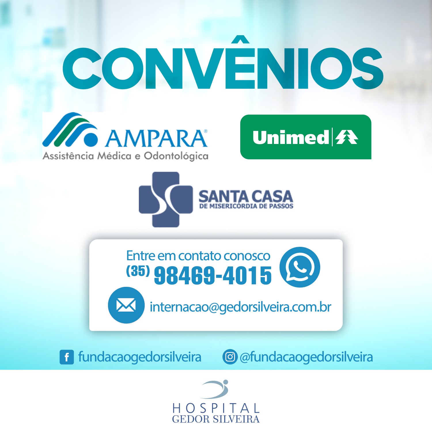 Conheça os Convênios do Hospital Gedor Silveira!